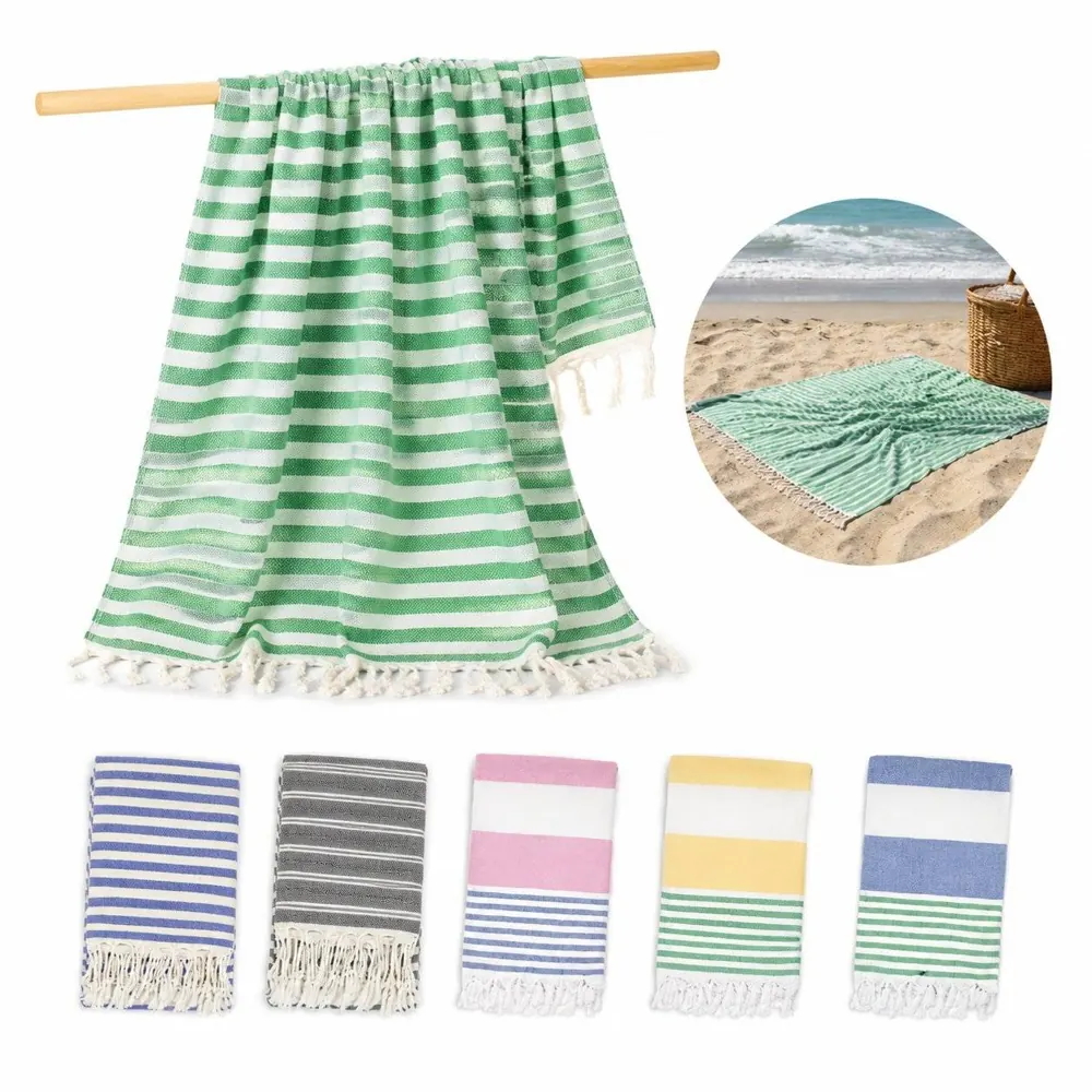 Quick-Dry Turkish Beach Towel, Lightweight & Absorbent 2