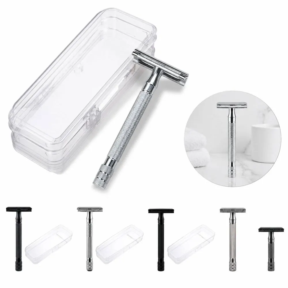 Zinc Alloy Manual Safety Razor for Precise Gentle Shaving 2