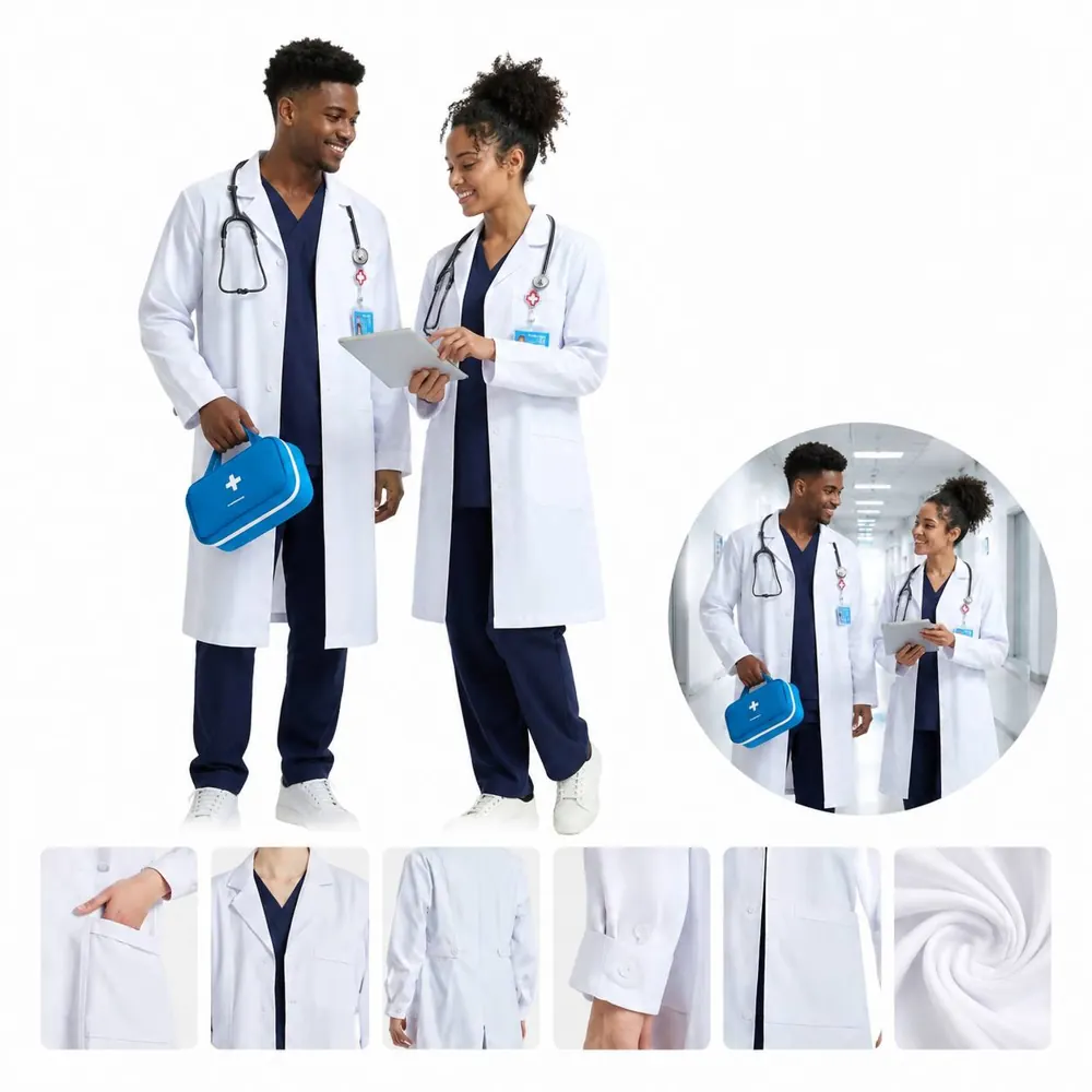 Antistatic Lab Coat for Men Women, ESD Protective Workwear 2