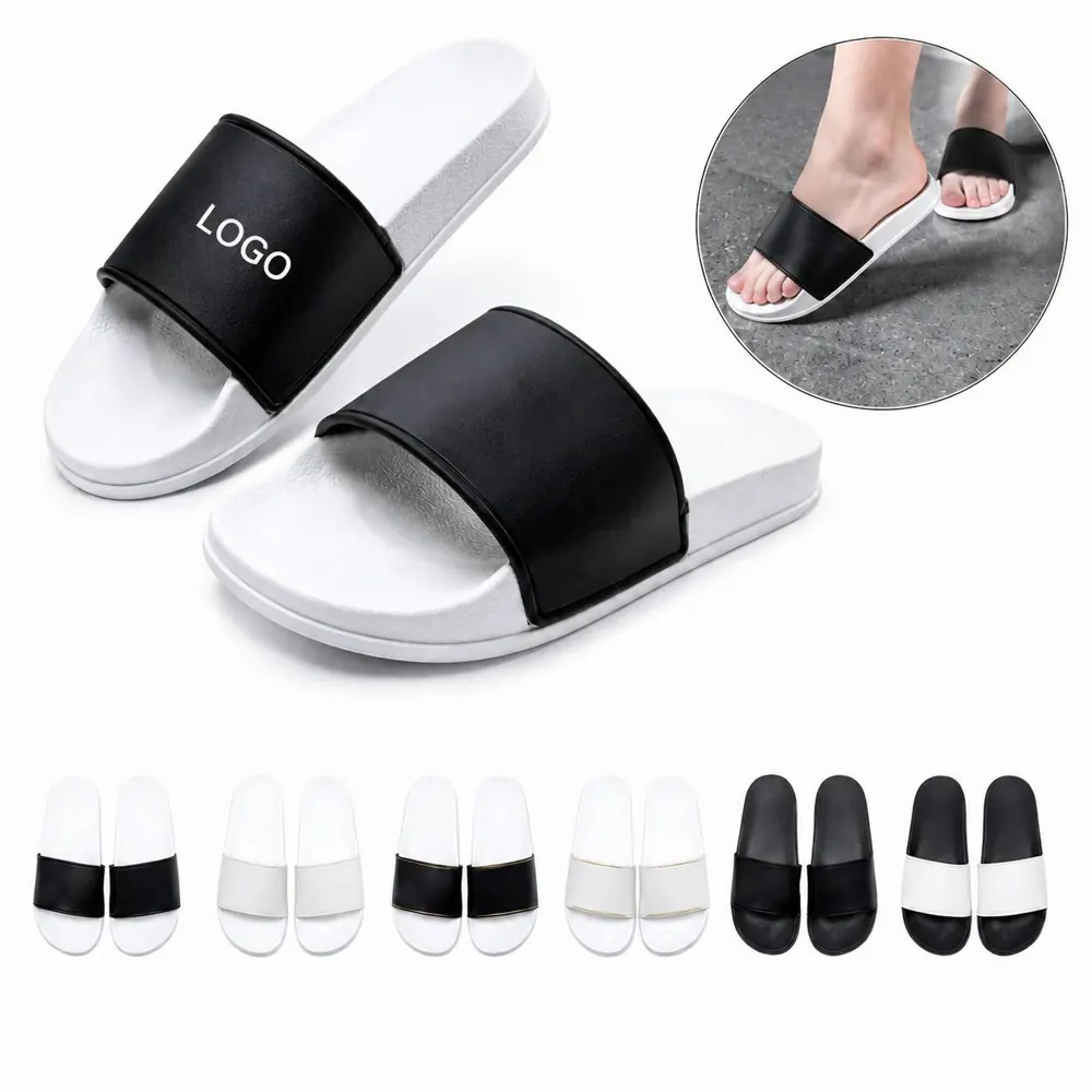 Non-Slip Slide Slippers with Cushioned Insole for Indoor