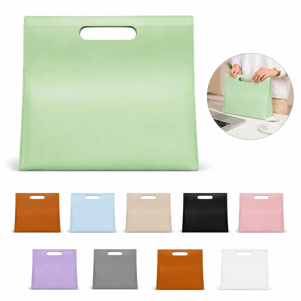 A4 PU Leather Magnetic Document Tote Bag 2