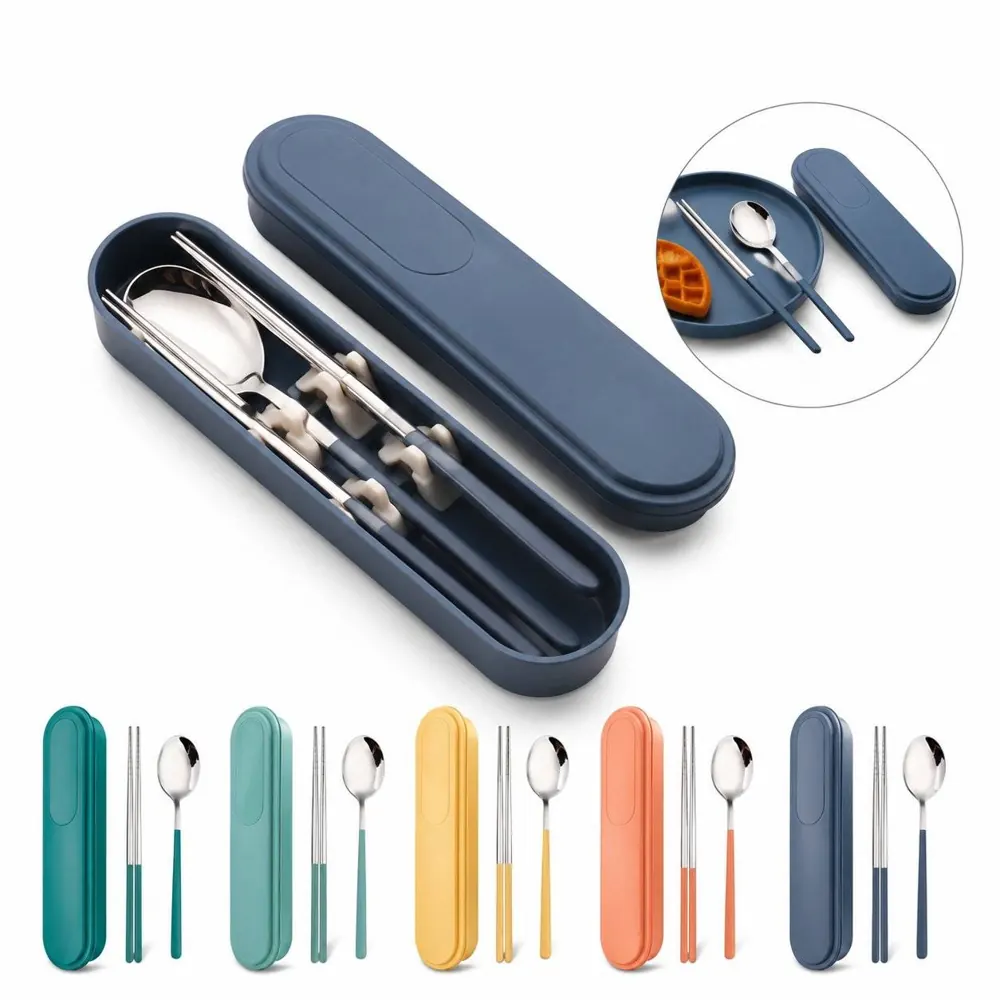 Portable 304 Stainless Steel Chopsticks and Spoon Set 2