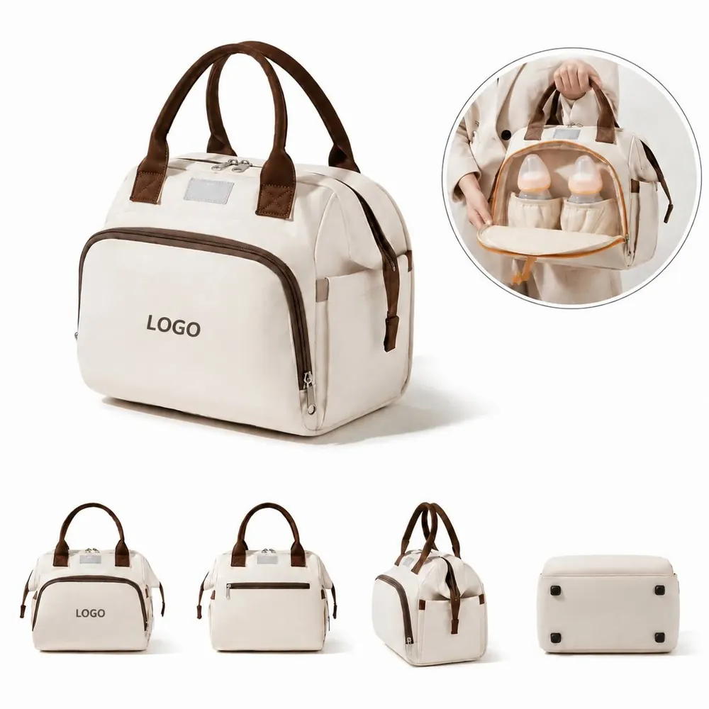 Multifunctional Waterproof Diaper Backpack with Changing Pad