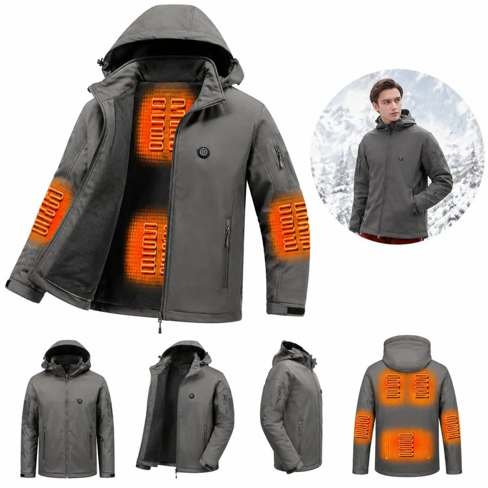 7-Zone USB Heated Jacket with Rechargeable Battery 2