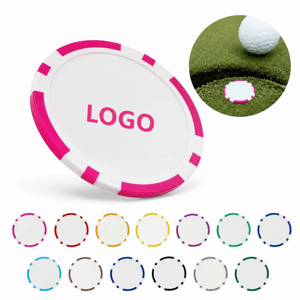 ABS Iron Poker Chip Golf Ball Marker for Putting Green