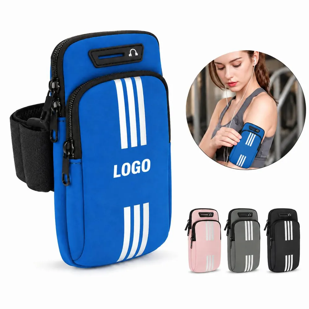 Waterproof PU Running Armband Phone Bag with Touchscreen