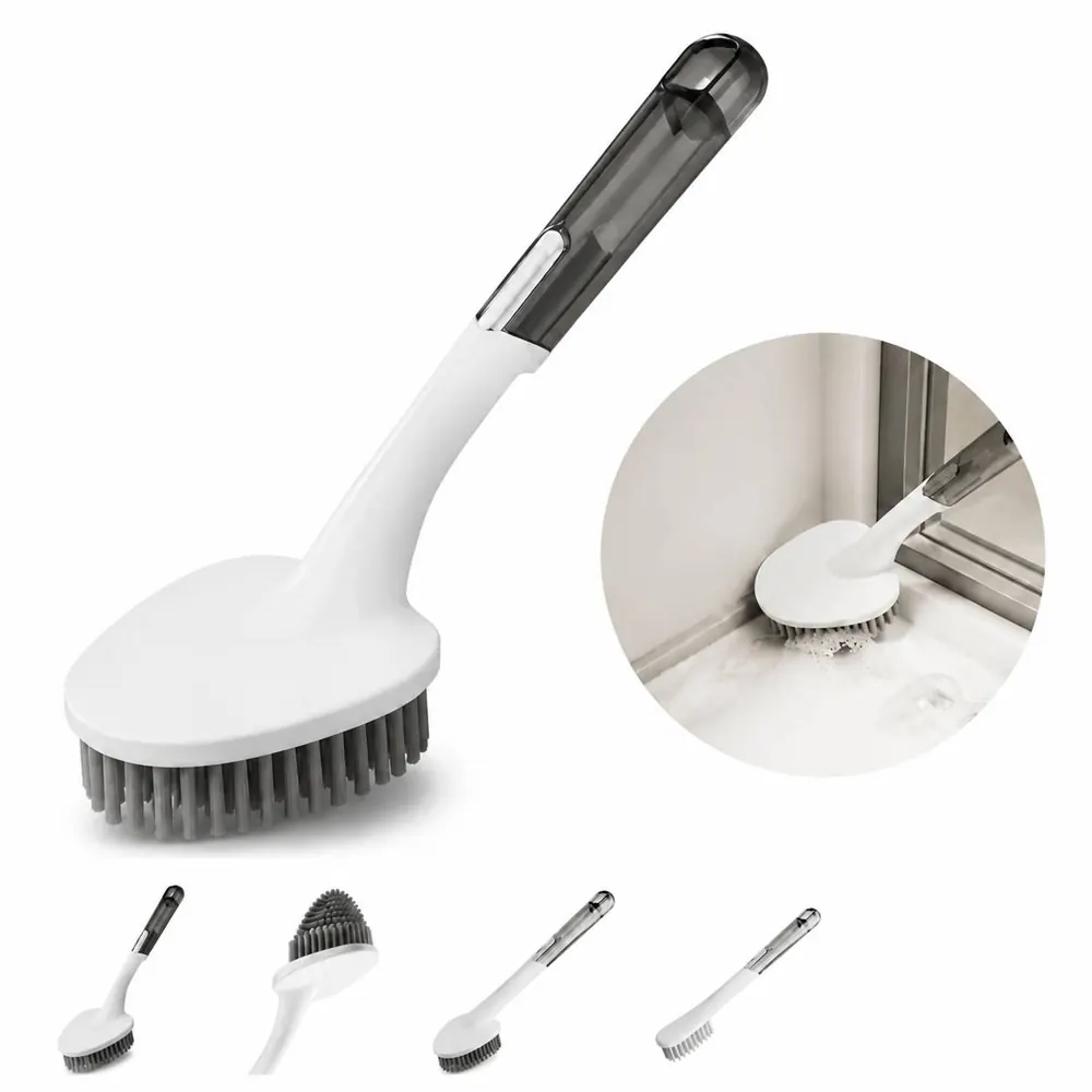 Multipurpose Long-Handled Brush with Soft Bristles 2