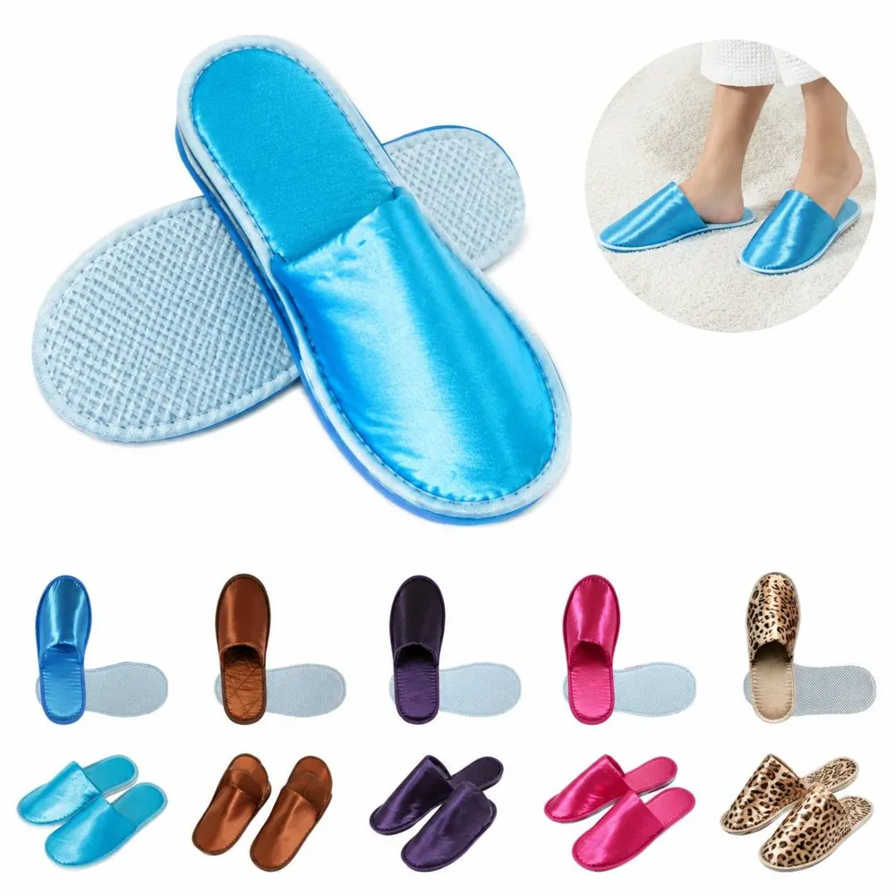 Hotel Disposable Silk-Like Slippers with Non-Slip Sole 2