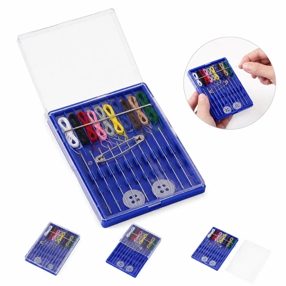 10-Needle Travel Sewing Kit with Thread Cutter, Compact Case 2
