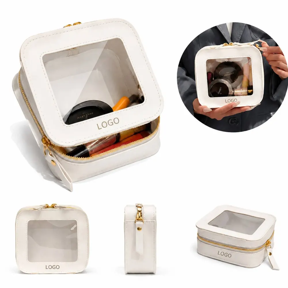 Transparent Waterproof Toiletry Bag, Clear Cosmetic Pouch