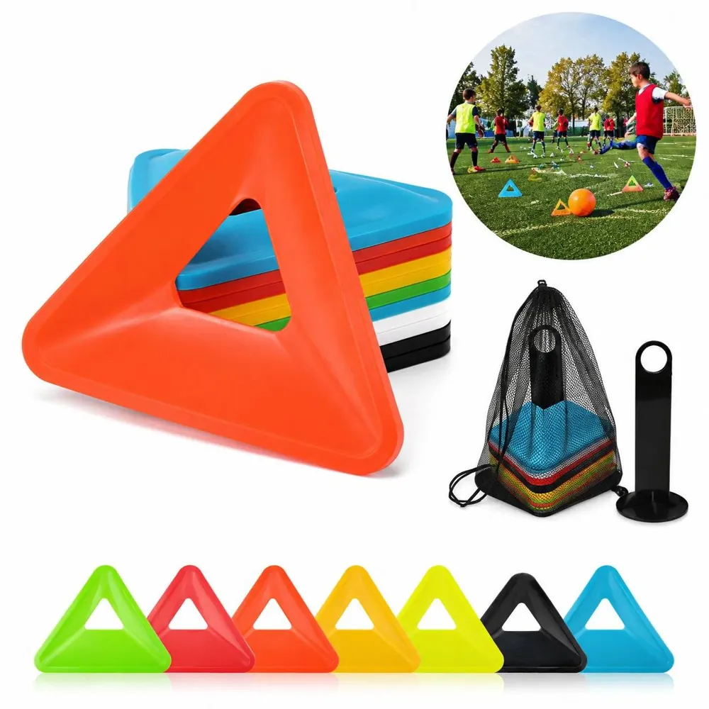 Durable Soccer Training Cones for Agility Drills on Grass 2