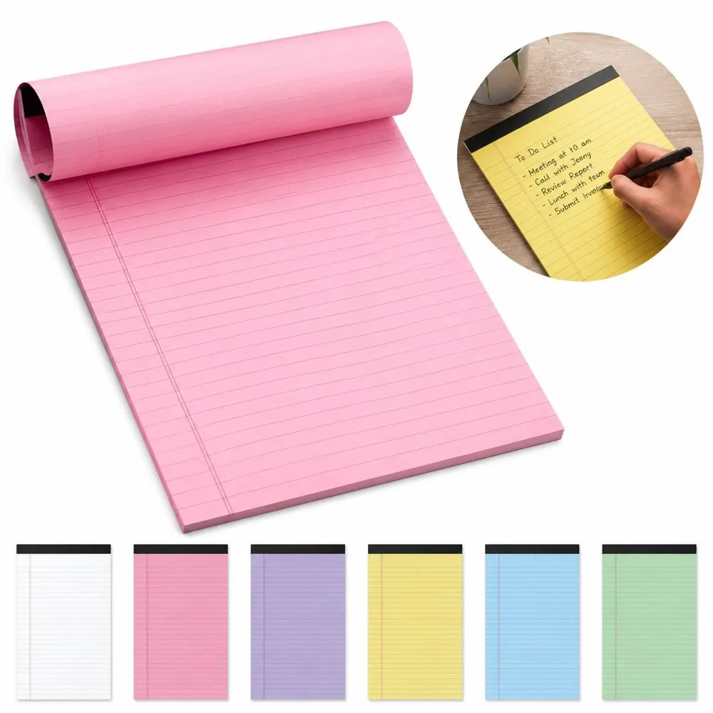 Compact Lined Notepad for Neat Writing, Portable & Smooth 2