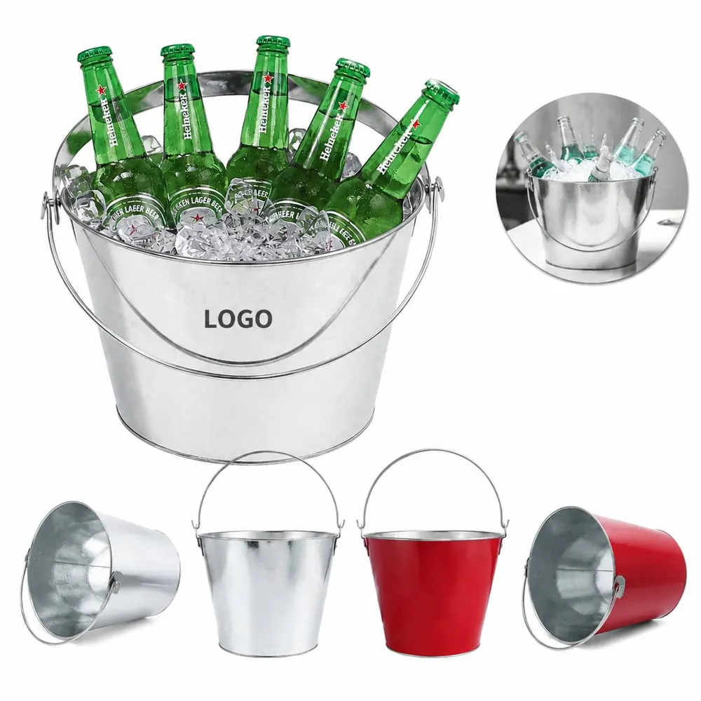 5L Iron Beer Ice Bucket for Chilled Drinks