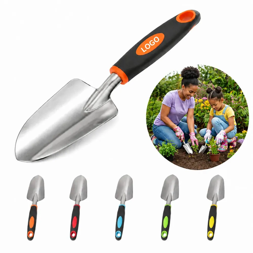 Ergonomic Aluminum Garden Trowel for Digging, Planting