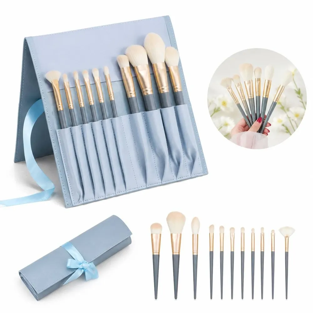 10-Piece Soft Synthetic Brush Set for Makeup Beginners 2