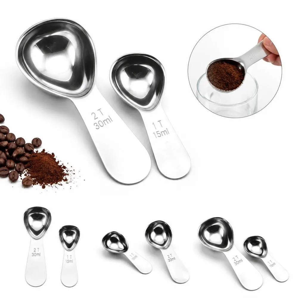 Stainless Steel Measuring Scoop 15ml/30ml for Coffee 2