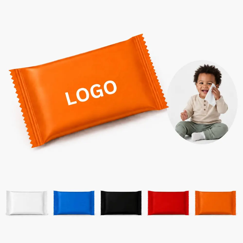 Food Grade Wet Wipes, Individually Wrapped for On-the-Go