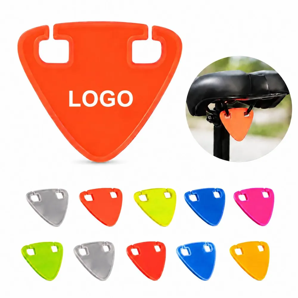 Reflective Bike Warning Triangle, Foldable High-Vis Safety