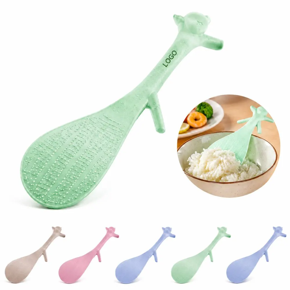 Wheat Straw Squirrel Rice Spoon Non-Stick Serving Utensil