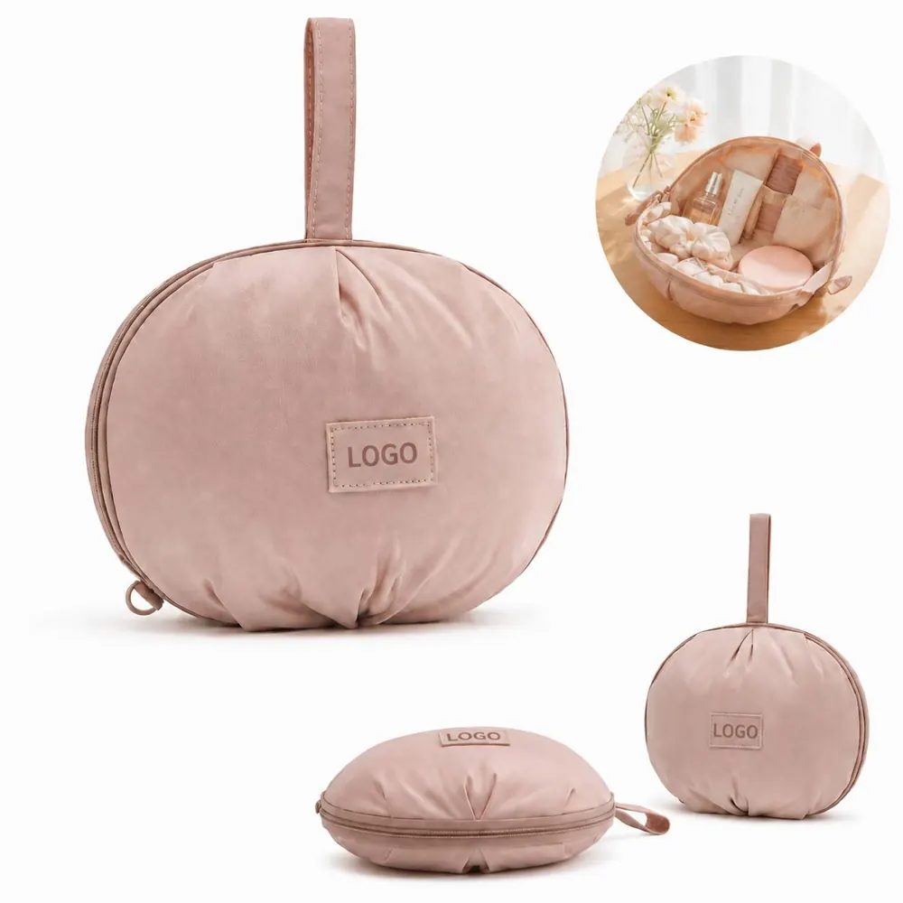 Portable Circular Underwear Organizer Bag with Compartments