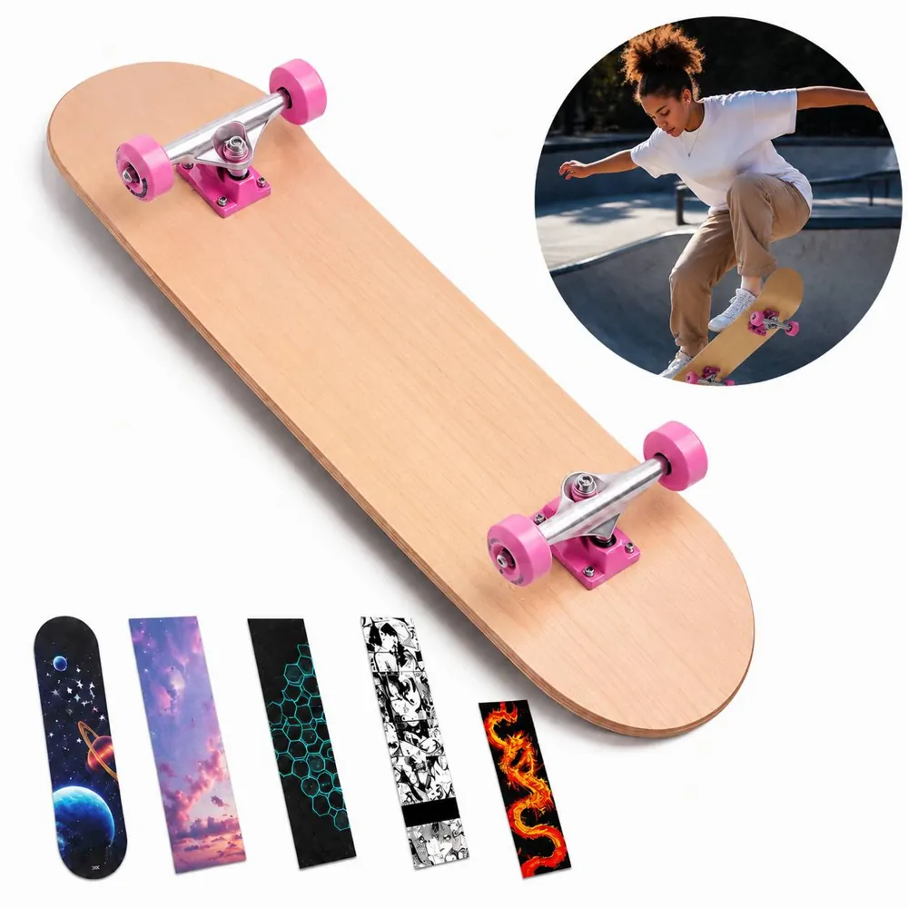 Waterproof Skateboard Grip Tape 9x33 Inch Anti-Slip Deck 2