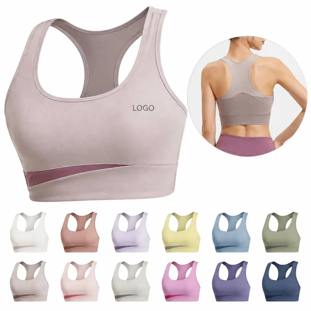 Women's Padded Yoga Sports Bra with Shockproof Support