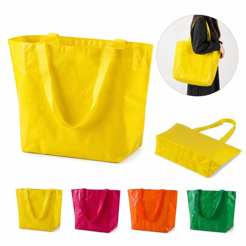 Durable PP Woven Shopping Bag with Ergonomic Handles 2