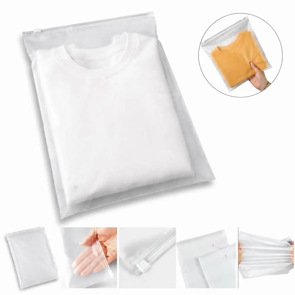 Heavy Duty Matte Frosted Zip Bags, Airtight Storage 2