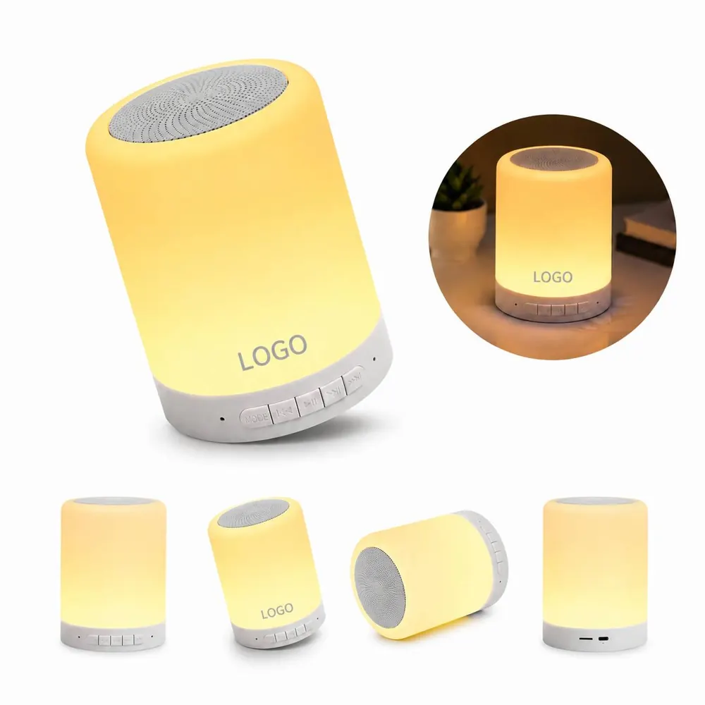 wireless Speaker with LED Light, Music-Synced Ambient Audio