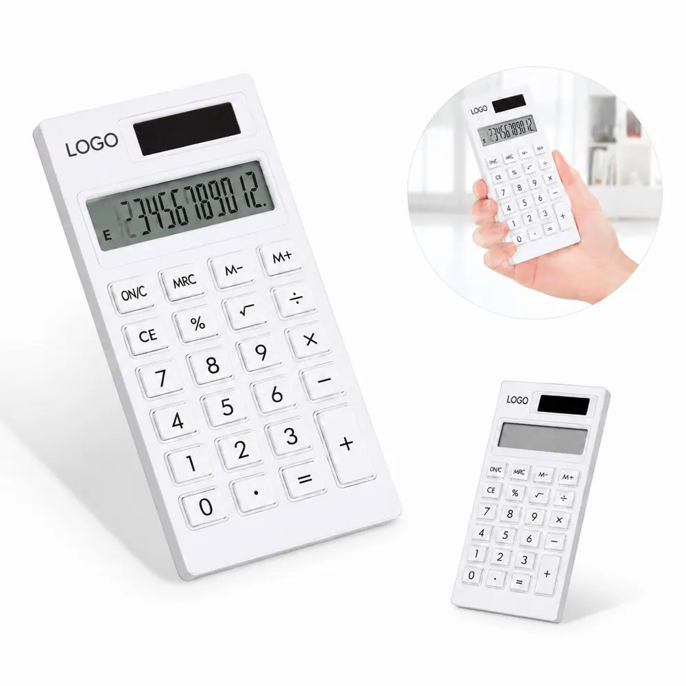 Solar Powered Desktop Calculator with LCD Display