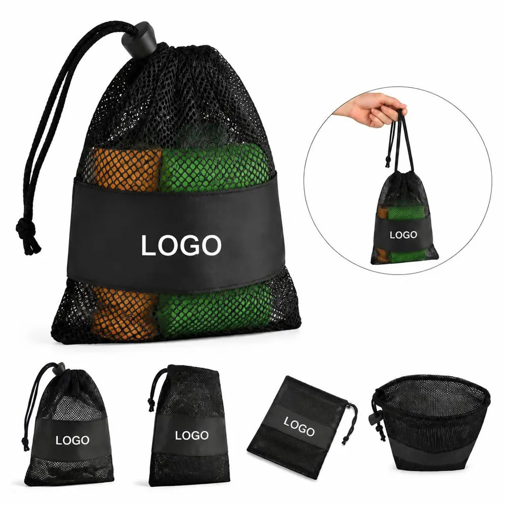 Heat-Resistant Mesh Drawstring Bags with Cord Locks