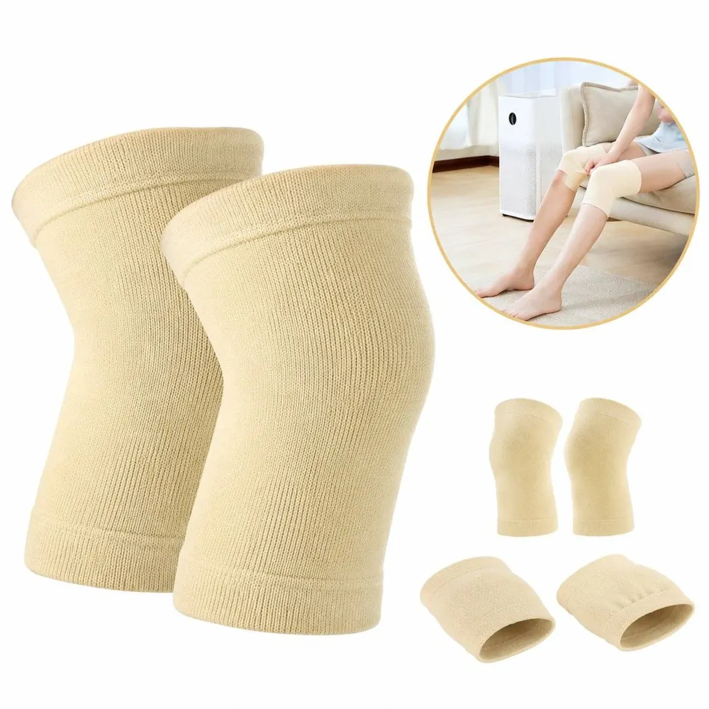 Pure Cotton Elastic Knee Pads for Arthritis Warm Support 2