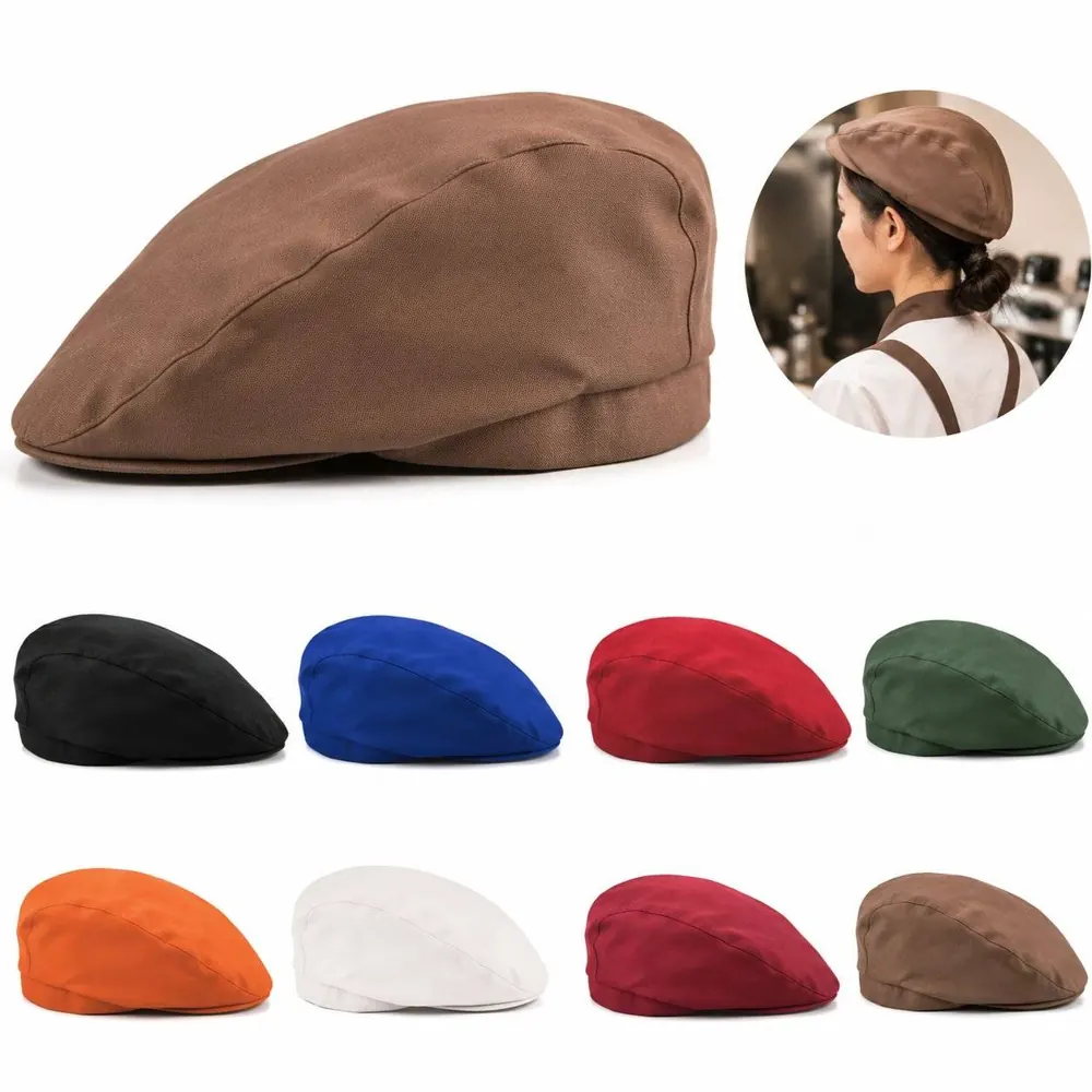 Adjustable Chef Beret Hat for Restaurant Waiter Kitchen 2