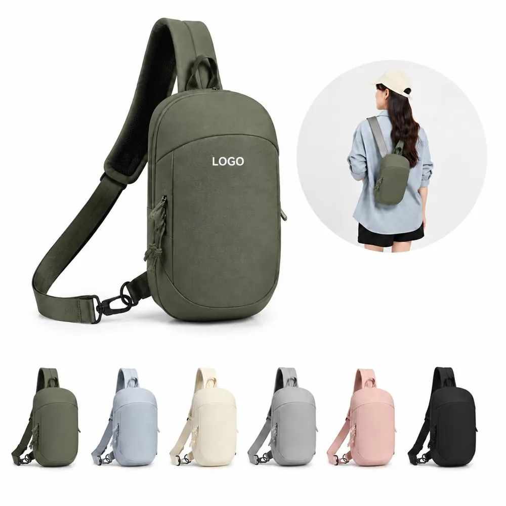 Anti-Theft Crossbody Chest Bag with Multiple Zippered
