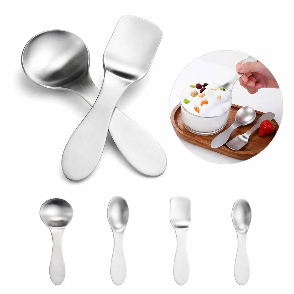 304 Stainless Steel Ice Cream Spoon, Food-Grade Dessert 2