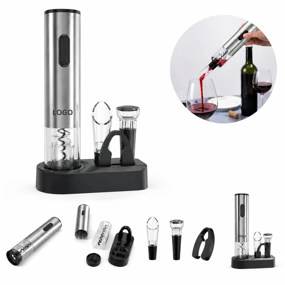 Rechargeable Electric Wine Opener Set with Foil Cutter