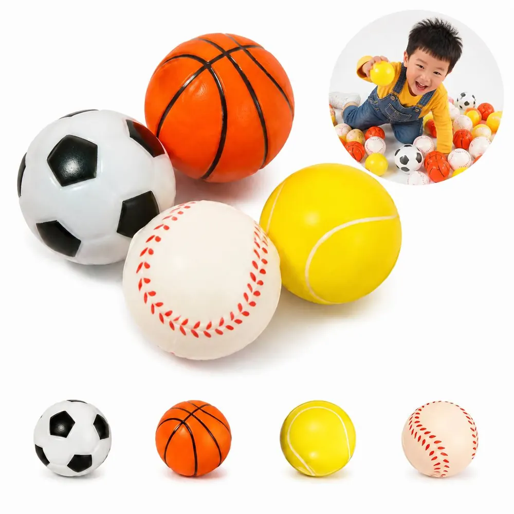 Custom Logo PU Foam Stress Ball for Squeeze Relief 2
