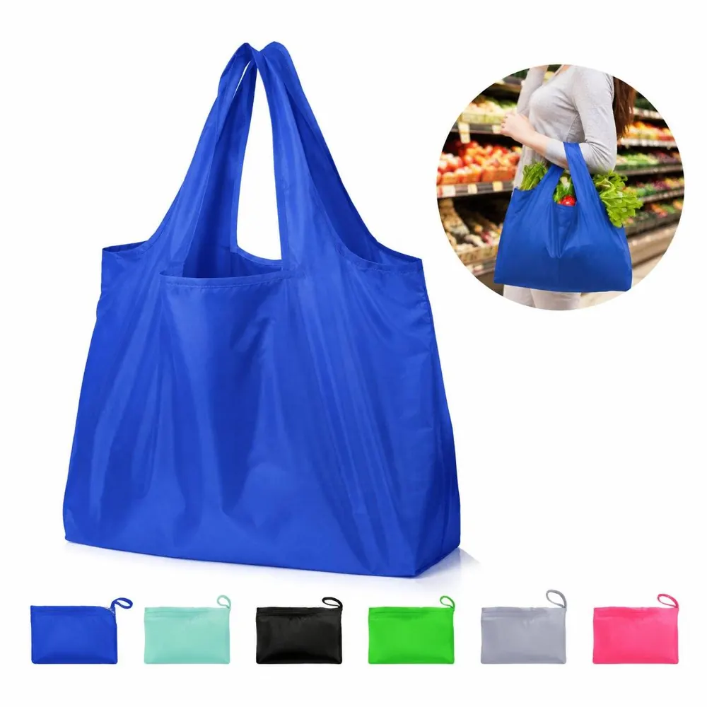 Foldable Reusable Grocery Tote Bag with Sturdy Handles 2