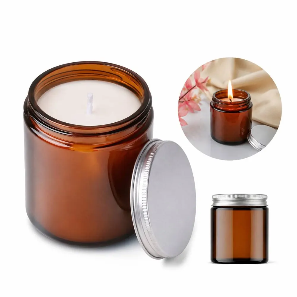 100ml Clear Glass Candle Jar for DIY Candle Making 2