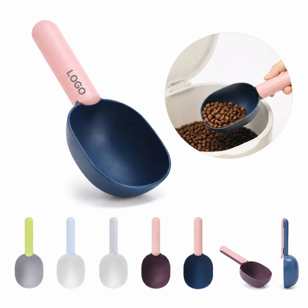 Clip-On Pet Food Scoop with Secure Bag Clip