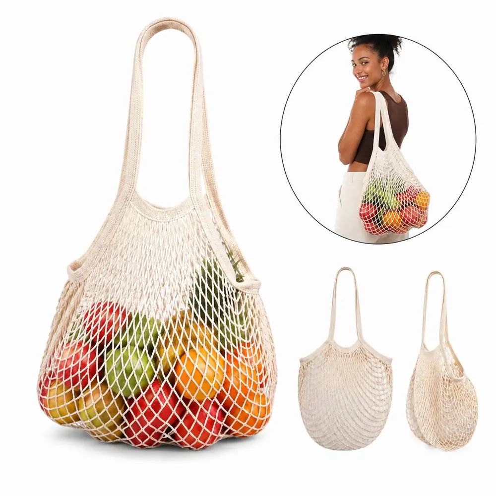 Foldable Mesh Beach Toy Bag with Drainable Sand Storage 2