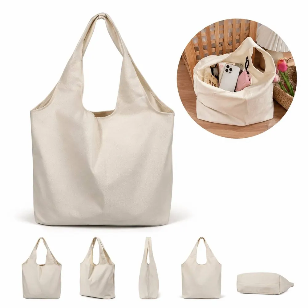 Custom Canvas Tote Bag with Durable Cotton for DIY 2