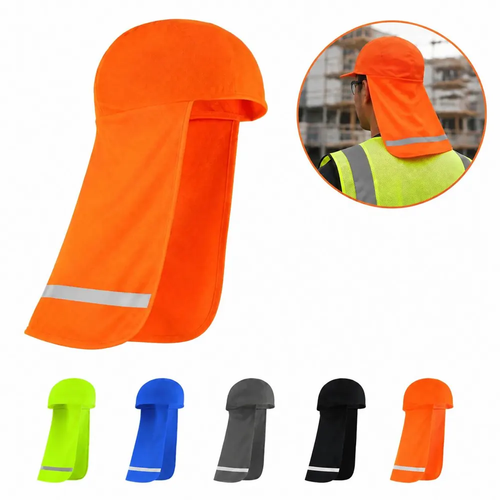 Reflective Hard Hat Sun Shade with Neck Protection 2