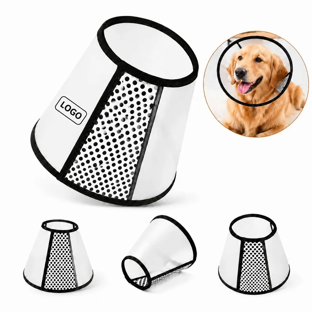 Soft PVC Pet Recovery Collar for Dogs Cats, Breathable