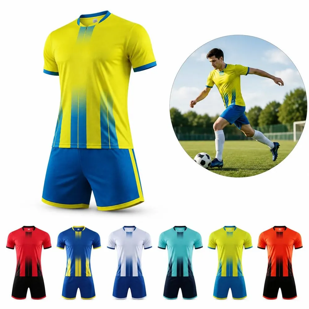 Youth Soccer Jersey & Shorts Set, Quick-Dry 2