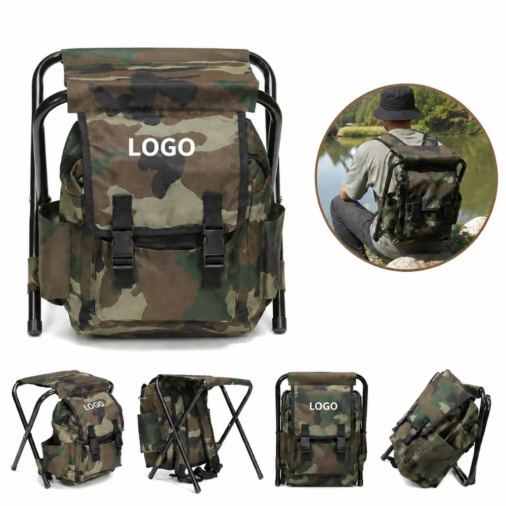 Folding Cooler Camping Chair with Insulated Bag for Outdoor