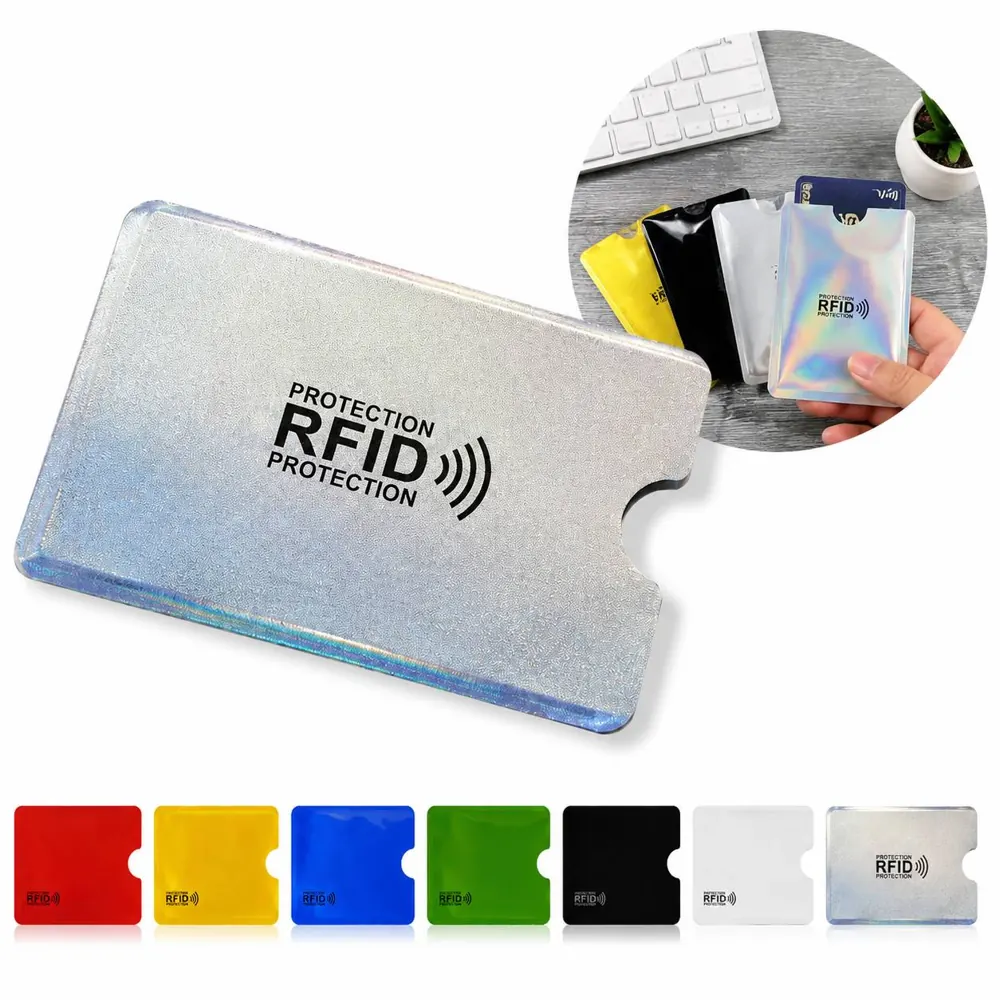 RFID Blocking Card Sleeves for Credit Card Protection, Slim 2