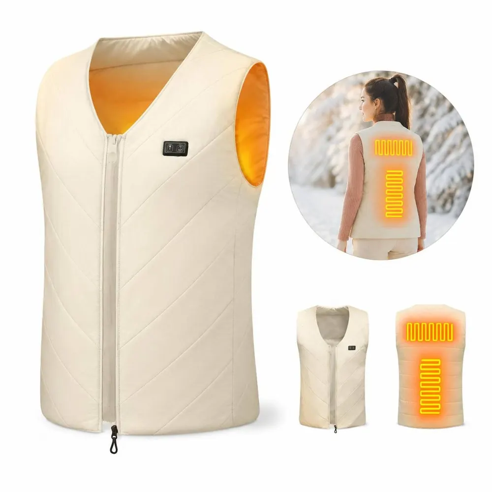 3-Zone Heated Vest with Adjustable Temperature for Outdoor 2