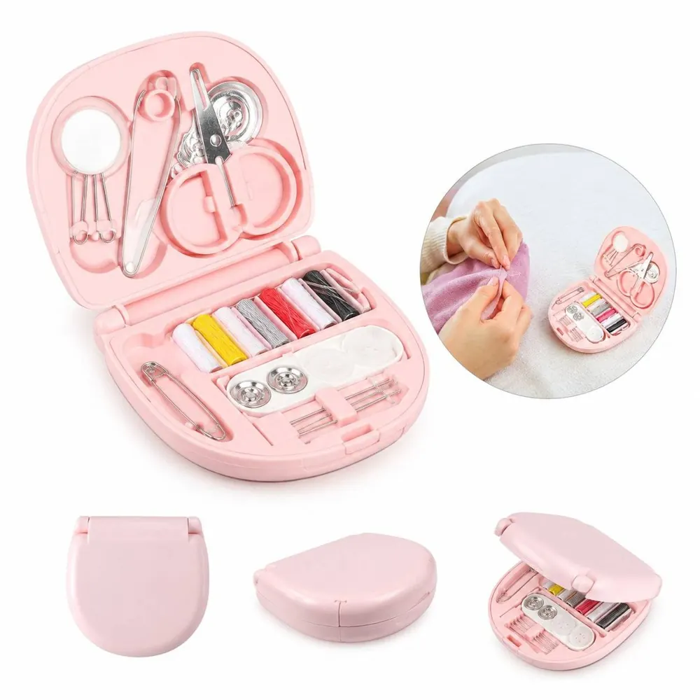 Compact Mini Sewing Kit with Tools, Portable Storage Box 2