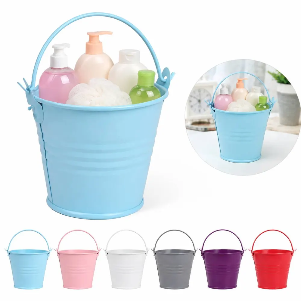 Durable Metal Buckets with Handles for Home & Garden Use 2